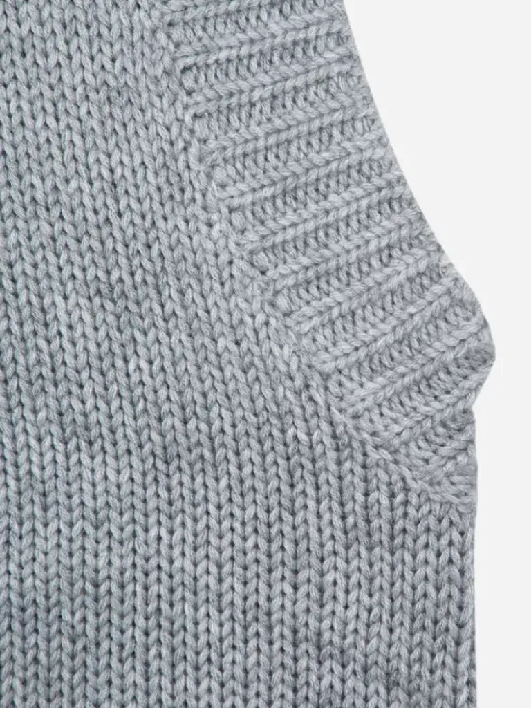 Men C2H4 005 - Panelled Check Knit Vest