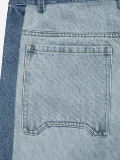 Men C2H4 004 - Panelled Cropped Jeans