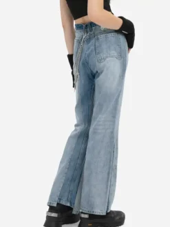Women C2H4 004 - Panelled Faded Vintage Jeans