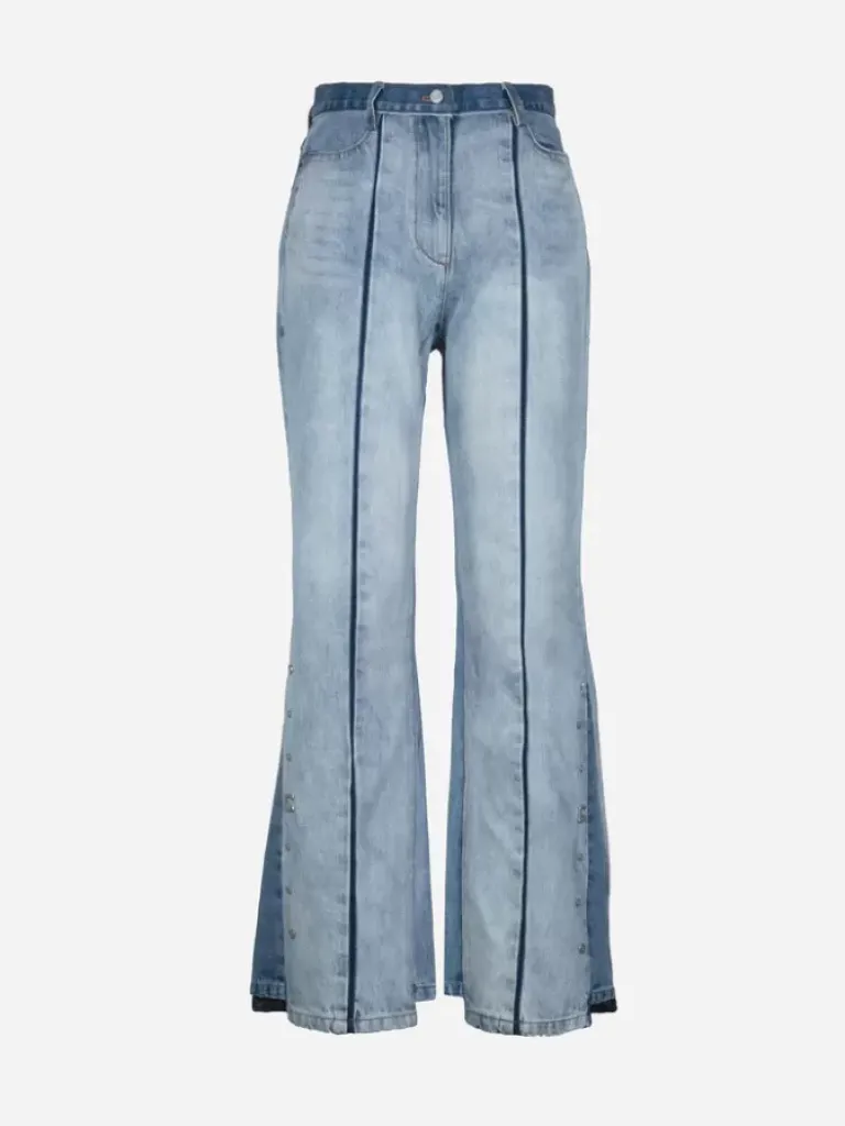 Women C2H4 004 - Panelled Faded Vintage Jeans