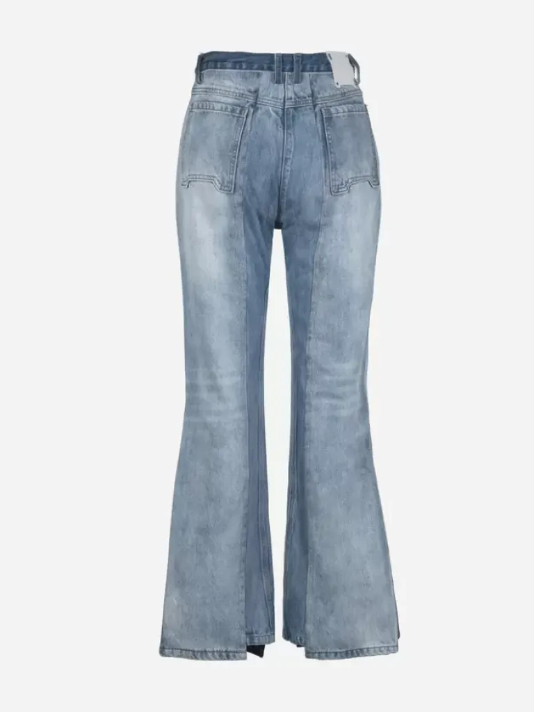 Women C2H4 004 - Panelled Faded Vintage Jeans