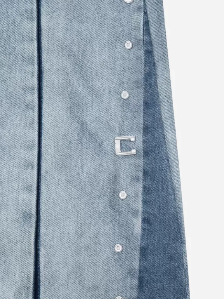 Women C2H4 004 - Panelled Faded Vintage Jeans