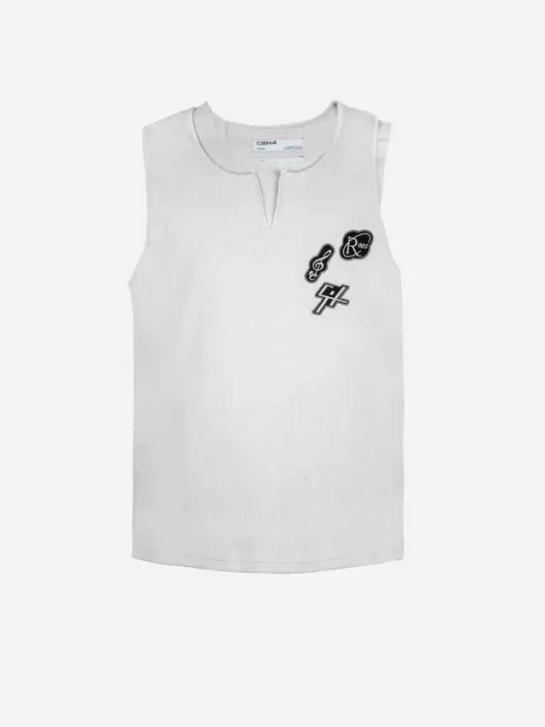 Men C2H4 003 - Patched Tanktop