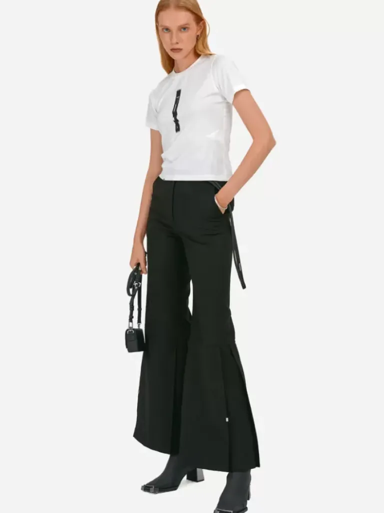 Women C2H4 007 - Pleated Wide-Leg Tailoring Trousers