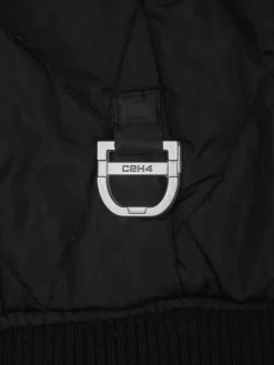 Men C2H4 004 - Quilted Intervein Layered Bomber Jacket
