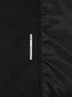 Men C2H4 004 - Quilted Intervein Layered Bomber Jacket