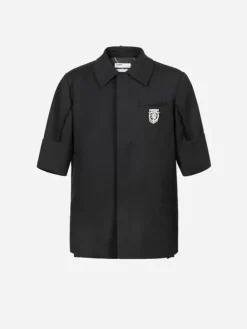Men C2H4 005 - Raw Edge Badged Tailored Shirt