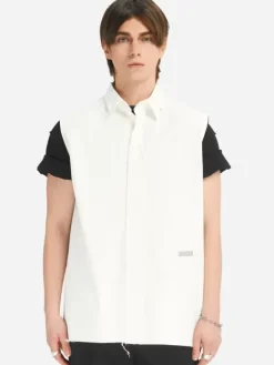 Men C2H4 005 - Raw Edge Sleeveless Shirt
