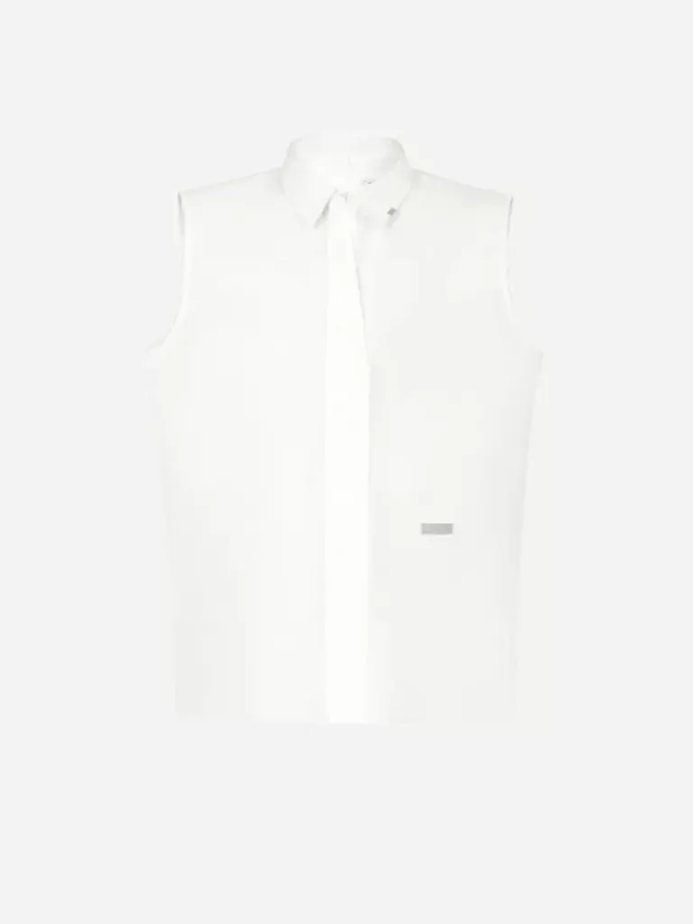 Men C2H4 005 - Raw Edge Sleeveless Shirt