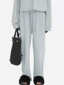 Women C2H4 004 - Raw Edge Wide Leg Sweat Pants