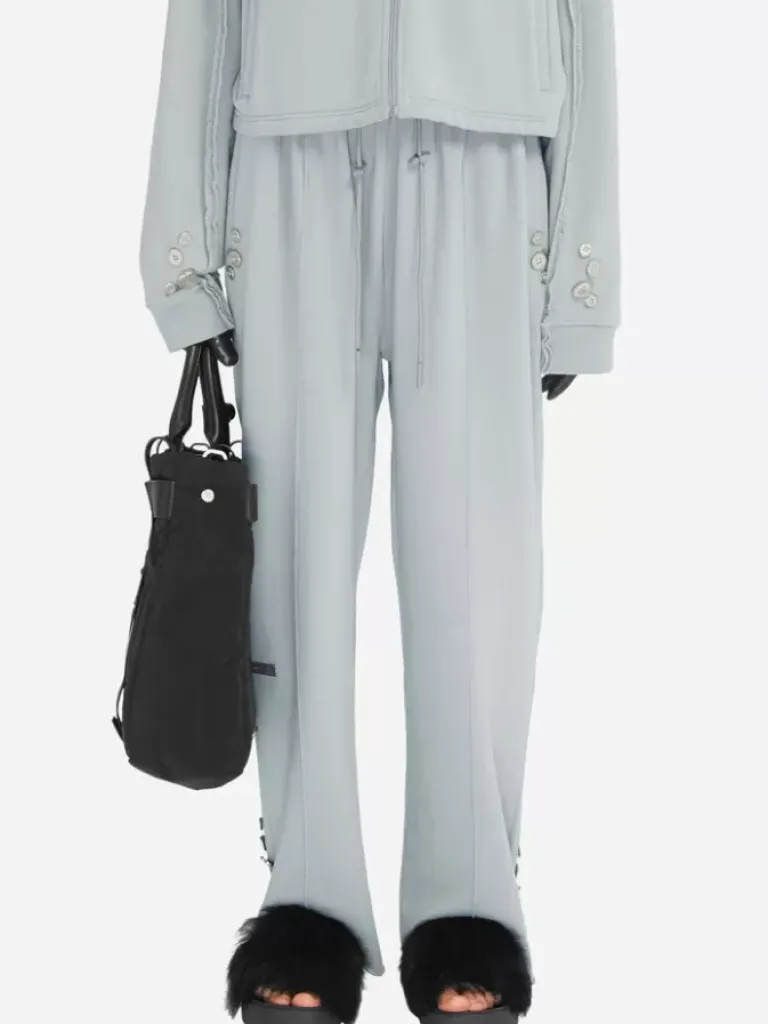 Women C2H4 004 - Raw Edge Wide Leg Sweat Pants