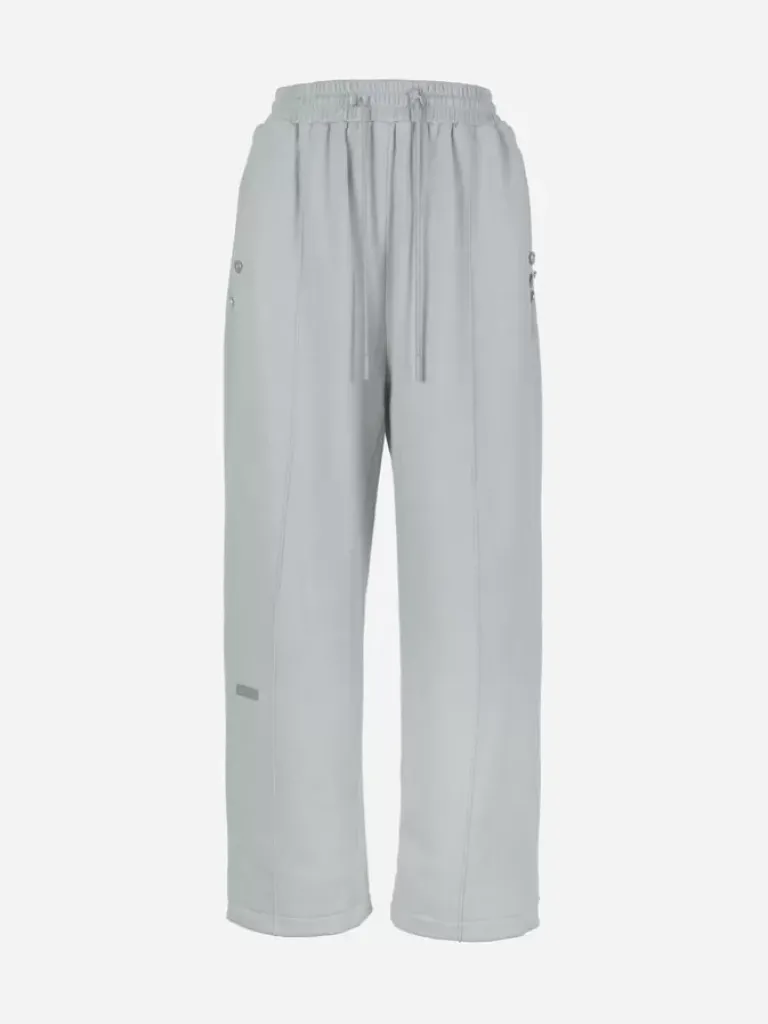 Women C2H4 004 - Raw Edge Wide Leg Sweat Pants