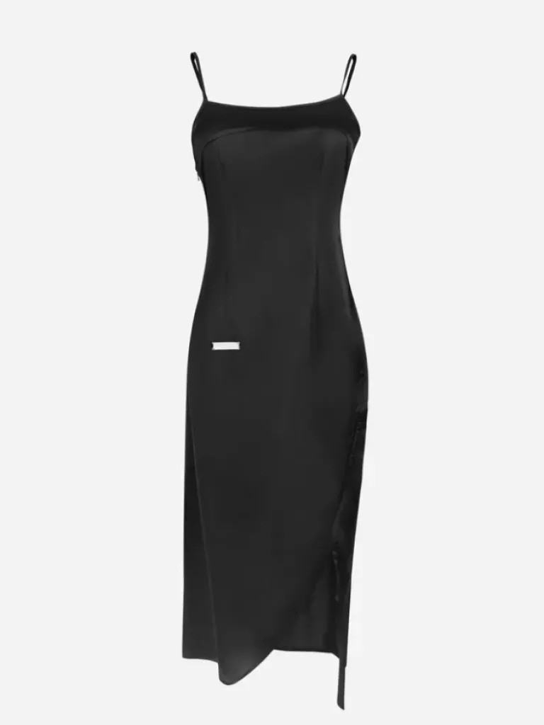 Women C2H4 005 - Satin Lacing Slip Dress