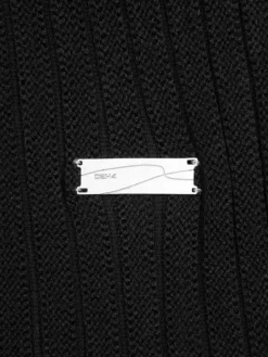 Men C2H4 005 - Solid Knit Paneled Crewneck