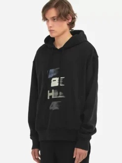 Men C2H4 006 - "Spatio-Temporal" Fuzzy Logo Hoodie