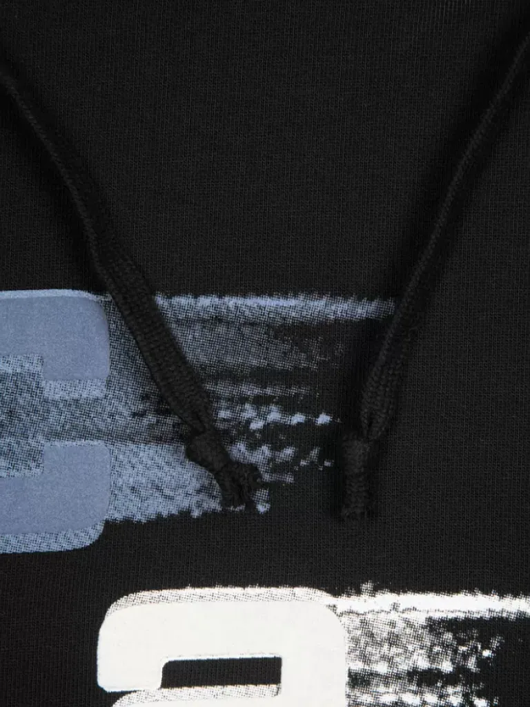 Men C2H4 006 - "Spatio-Temporal" Fuzzy Logo Hoodie