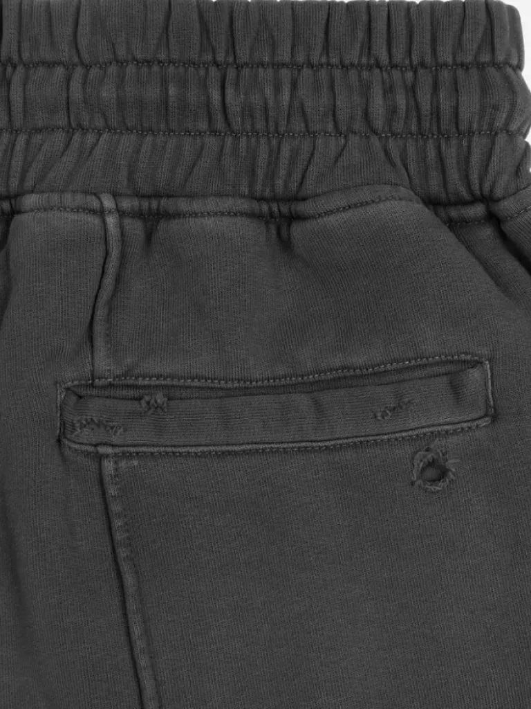 Men C2H4 Staff Uniform Asymmetric Agitator Distressed Sweatpants