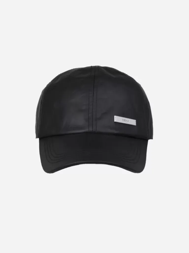 Men C2H4 Staff Uniform Crease Leather Cap