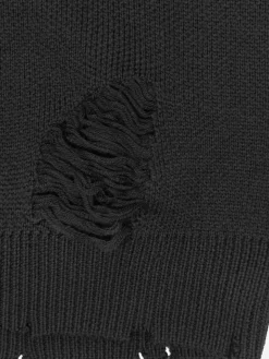 Men C2H4 Staff Uniform Distressed V-Neck Sleeveless Knit Vest