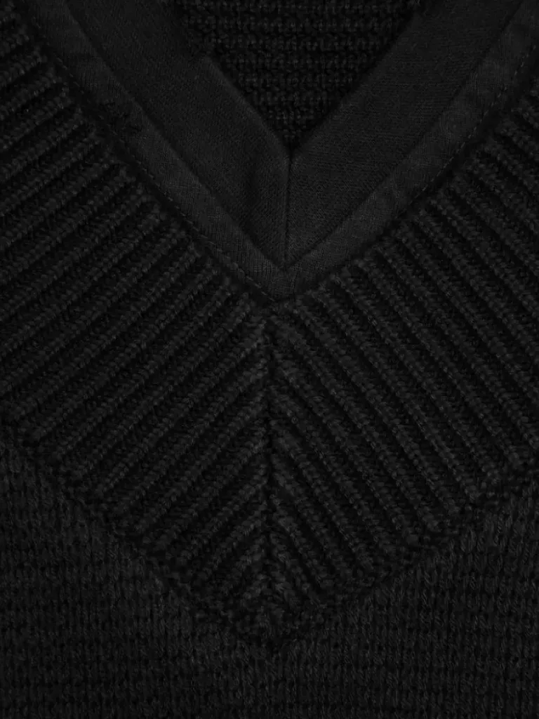 Men C2H4 Staff Uniform Layered V-Neck Sweater