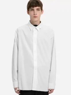 Men C2H4 Staff Uniform Raw Edge Shirt