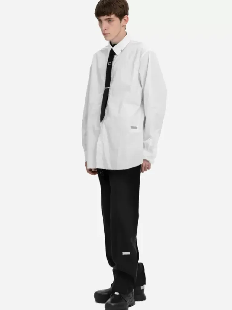 Men C2H4 Staff Uniform Raw Edge Shirt