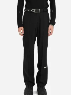 Men C2H4 Staff Uniform Raw Edge Tailored Trousers