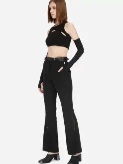 Women C2H4 005 - Streamline Arc Cut-Out Trousers