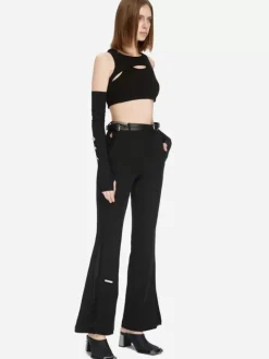 Women C2H4 005 - Streamline Arc Cut-Out Trousers