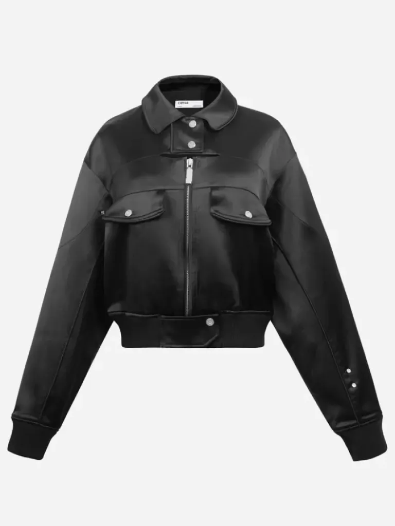 Women C2H4 005 - Streamline Arch Panelled Bomber Jacket