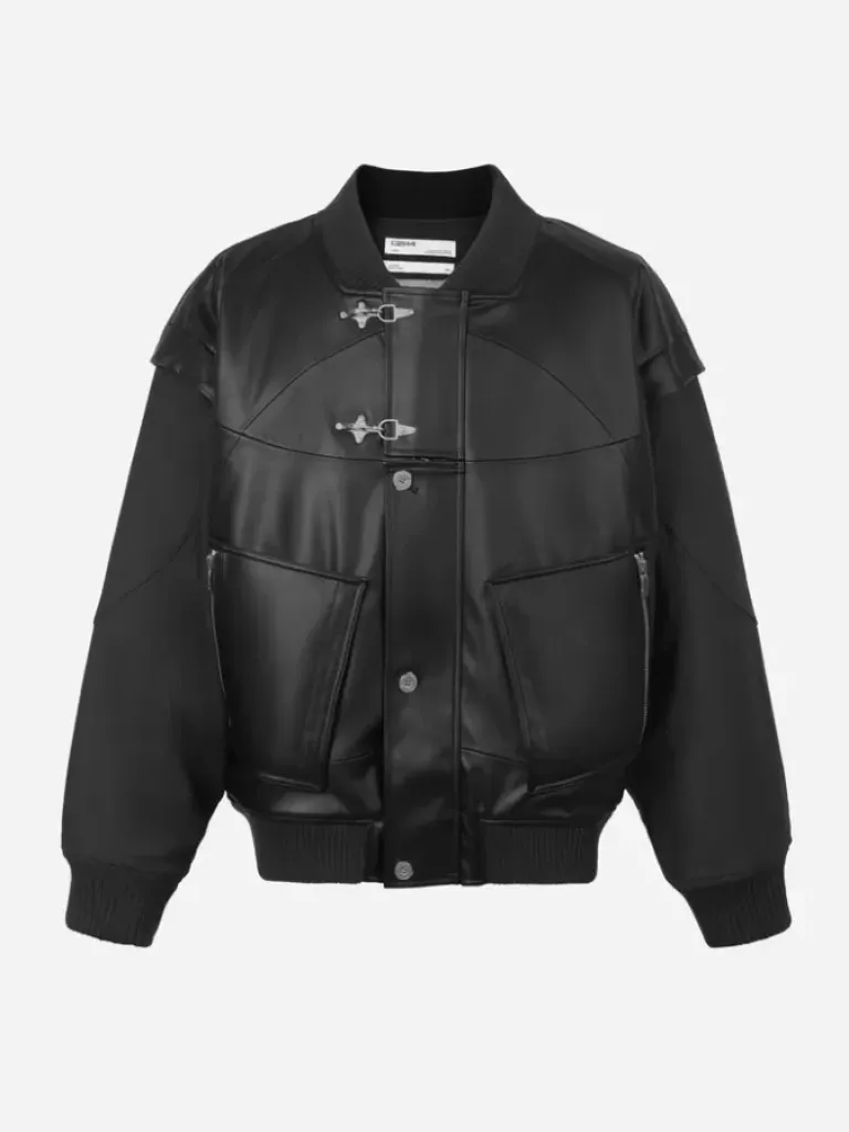 Men C2H4 006 - Streamline Arch Panelled Bomber Jacket