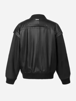 Men C2H4 006 - Streamline Arch Panelled Bomber Jacket