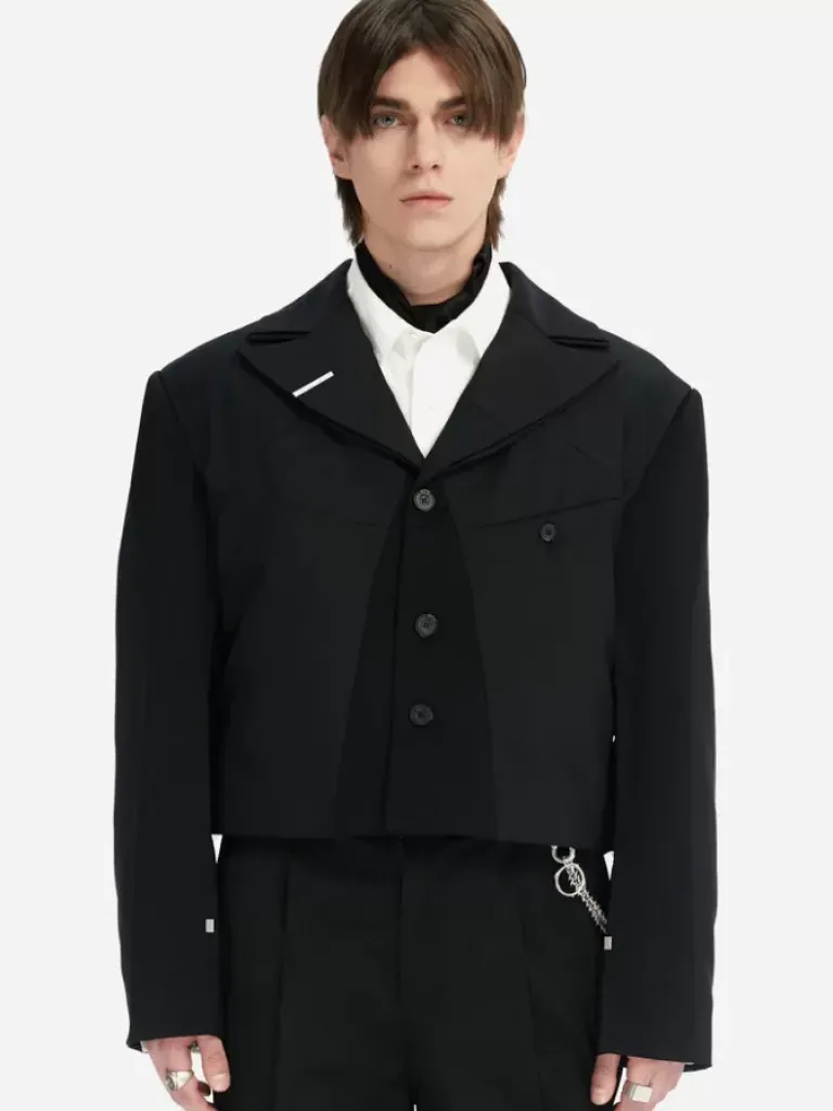 Men C2H4 005 - Streamline Arch Raw Edge Jacket