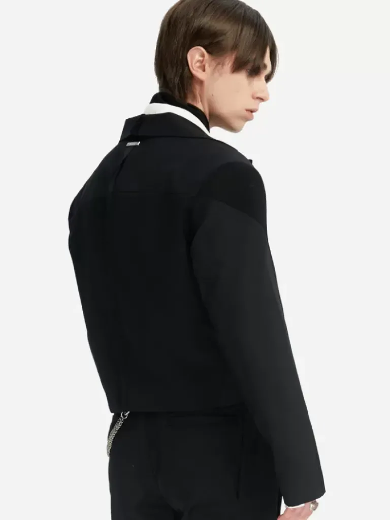 Men C2H4 005 - Streamline Arch Raw Edge Jacket