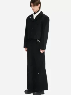 Men C2H4 005 - Streamline Arch Raw Edge Jacket