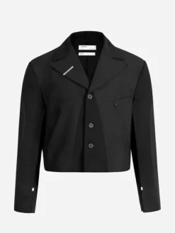 Men C2H4 005 - Streamline Arch Raw Edge Jacket