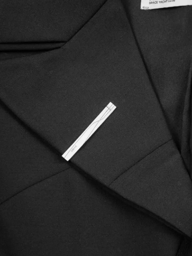 Men C2H4 005 - Streamline Arch Raw Edge Jacket