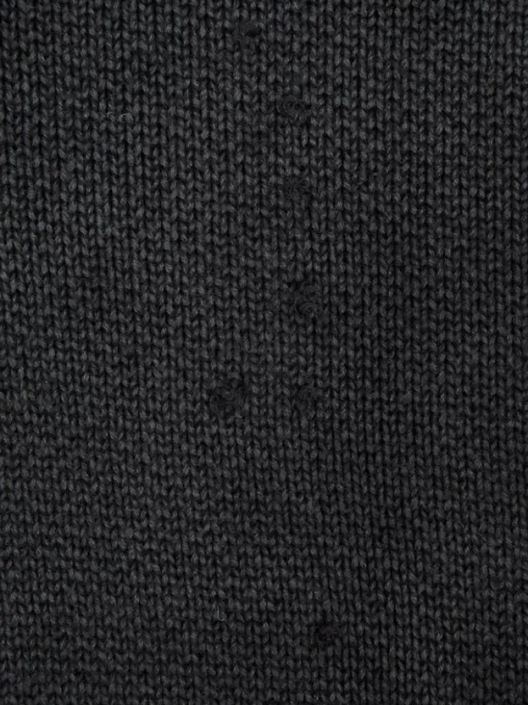 Men C2H4 006 - Sunburnt Distressed V-Neck Knit Sweater