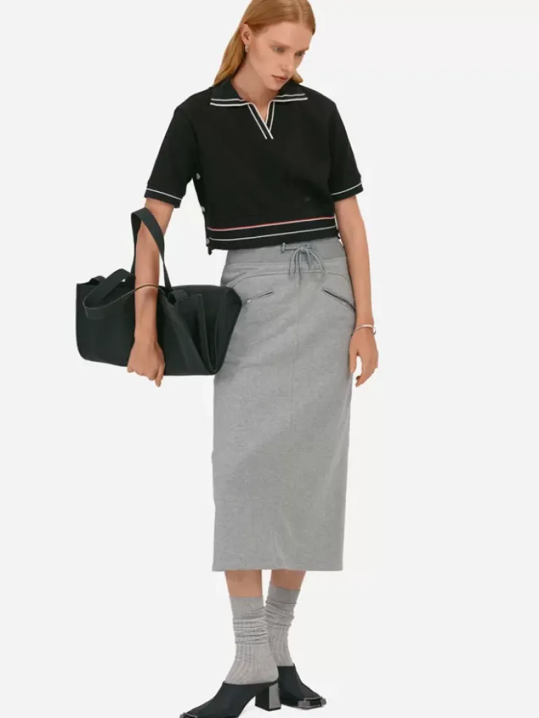 Women C2H4 007 - Sweat Midi Skirt
