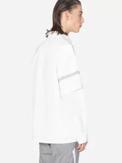 Men C2H4 001 - Time Secret-Service Panelled Short Sleeve Shirt