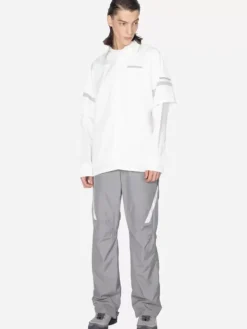 Men C2H4 001 - Time Secret-Service Panelled Short Sleeve Shirt