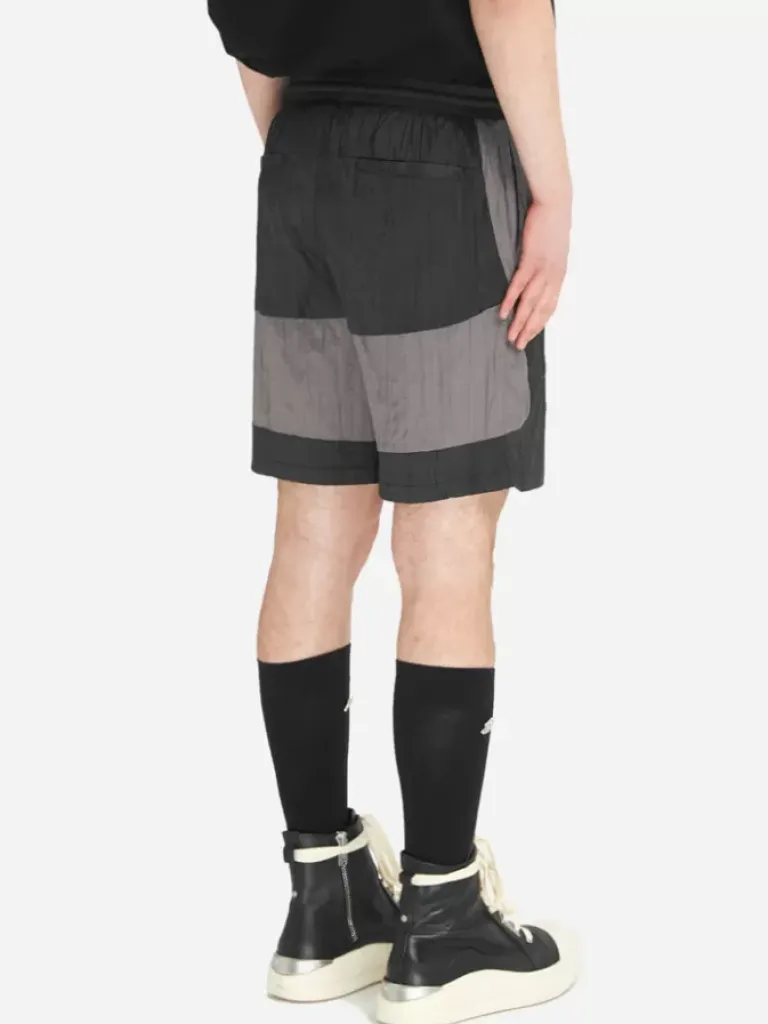 Men C2H4 005 - Wrinkled Nylon Arch Panelled Track Shorts
