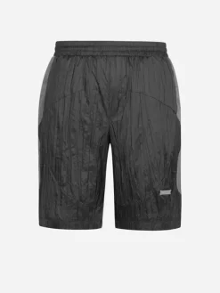 Men C2H4 005 - Wrinkled Nylon Arch Panelled Track Shorts