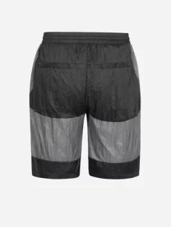 Men C2H4 005 - Wrinkled Nylon Arch Panelled Track Shorts