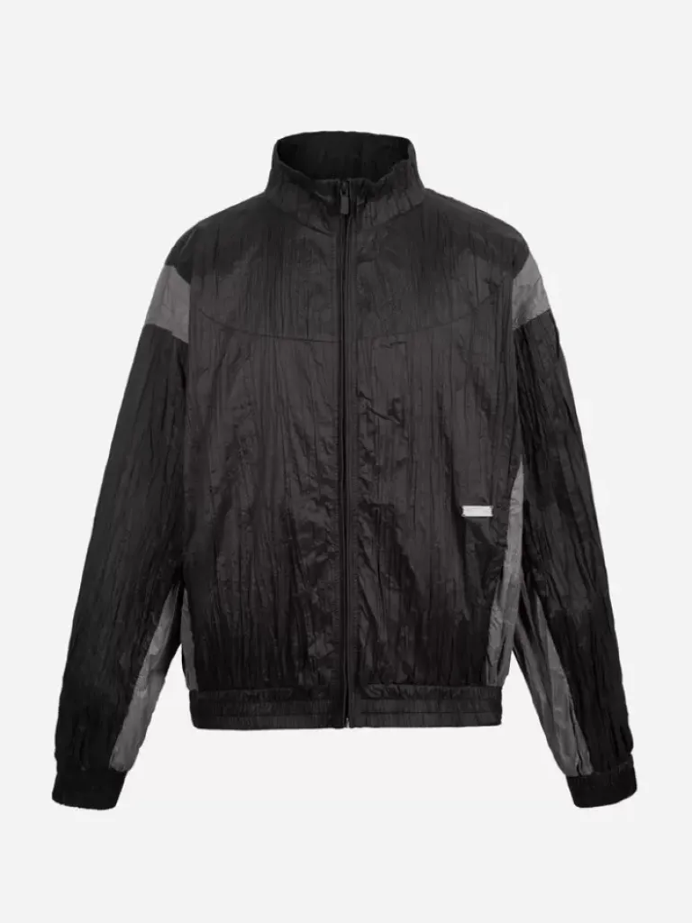 Men C2H4 005 - Wrinkled Nylon Arch Panelled Track Jacket
