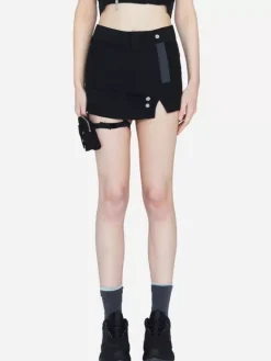 Women C2H4 001-X - Asymmetry Panelled Dress