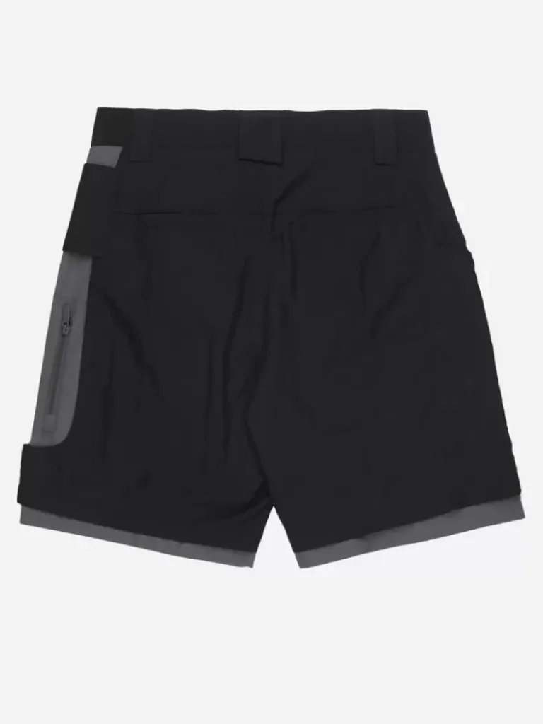 Men C2H4 001-X - Crooked Double Layered Tactical Shorts