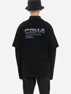Men C2H4 001-X - Double Layered Long-Sleeve T-Shirt