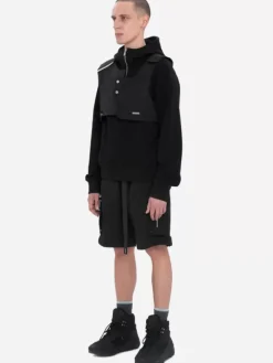 Men C2H4 001-X - Double Layer Intervein Stitch Hoodie