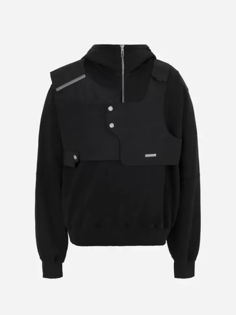 Men C2H4 001-X - Double Layer Intervein Stitch Hoodie